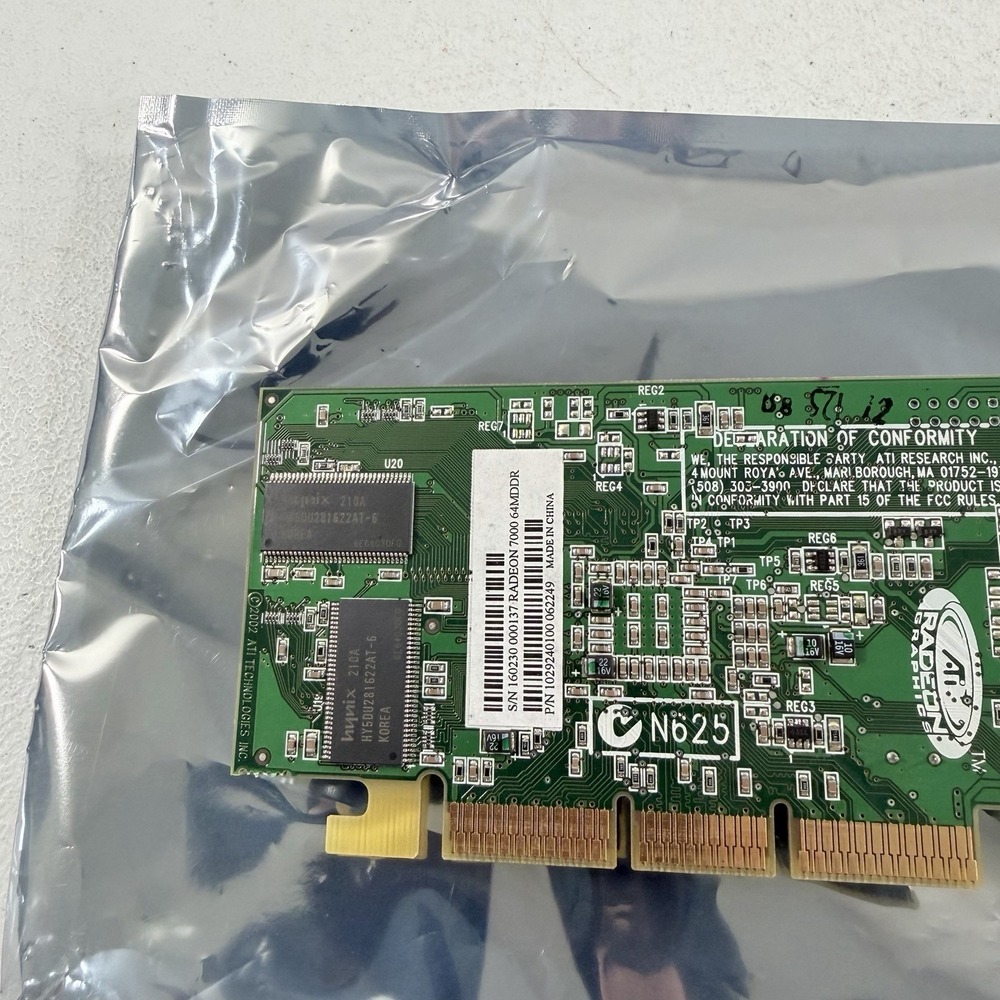 Lot Of 2 ATI Radeon 7000 64MB DDR PCI VGA Computer Graphics Video Cards - Picture 6 of 14